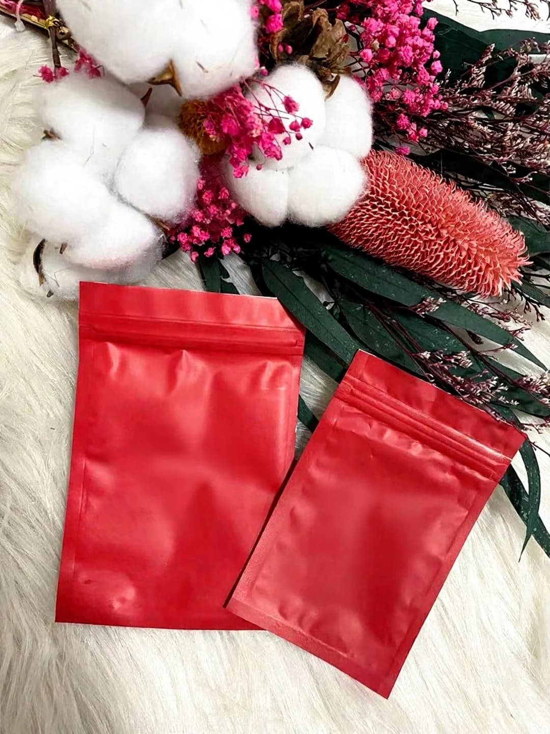 Sacchetti ziplock in plastica opaca per strumenti per unghie e unghie finte