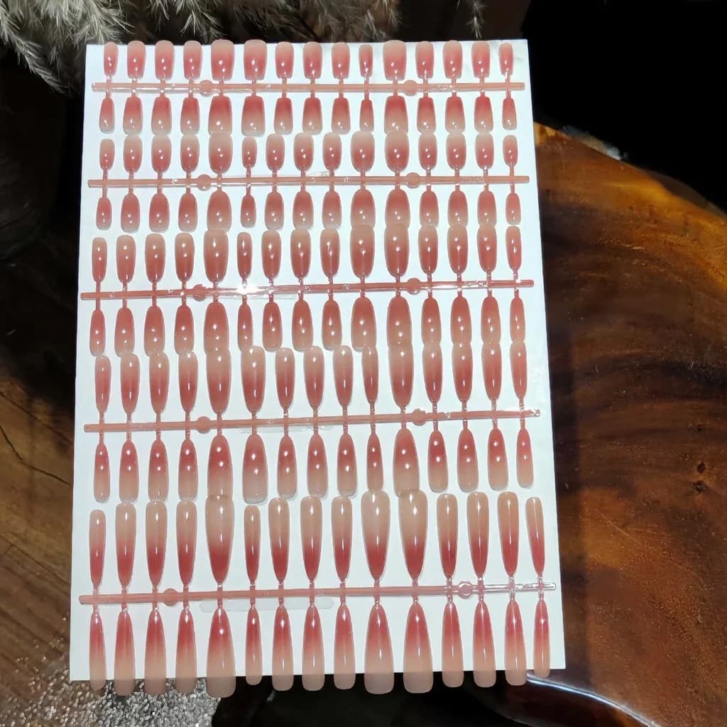 Set Unghie Finte Corte Medie Lunghe Ovali e a Stiletto, 30 Pezzi