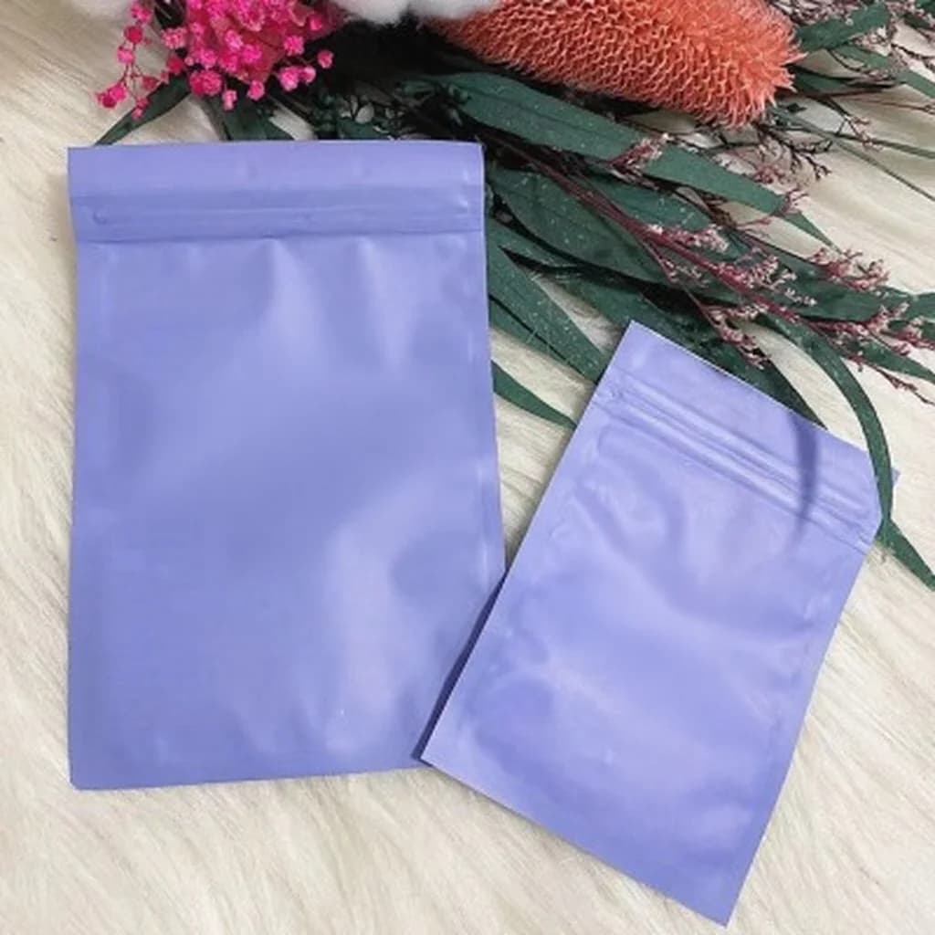 Sacchetti ziplock in plastica opaca per strumenti per unghie e unghie finte