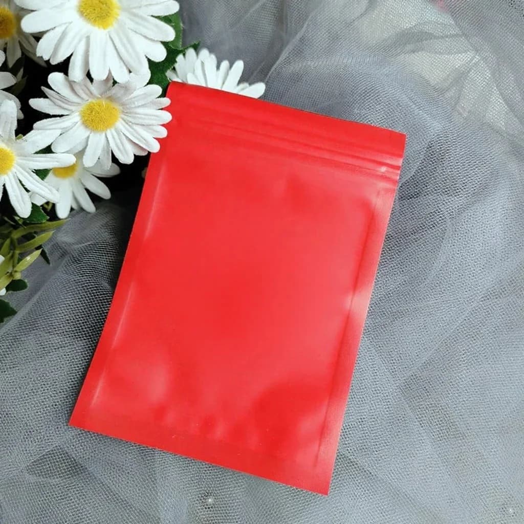 Sacchetti ziplock in plastica opaca per strumenti per unghie e unghie finte