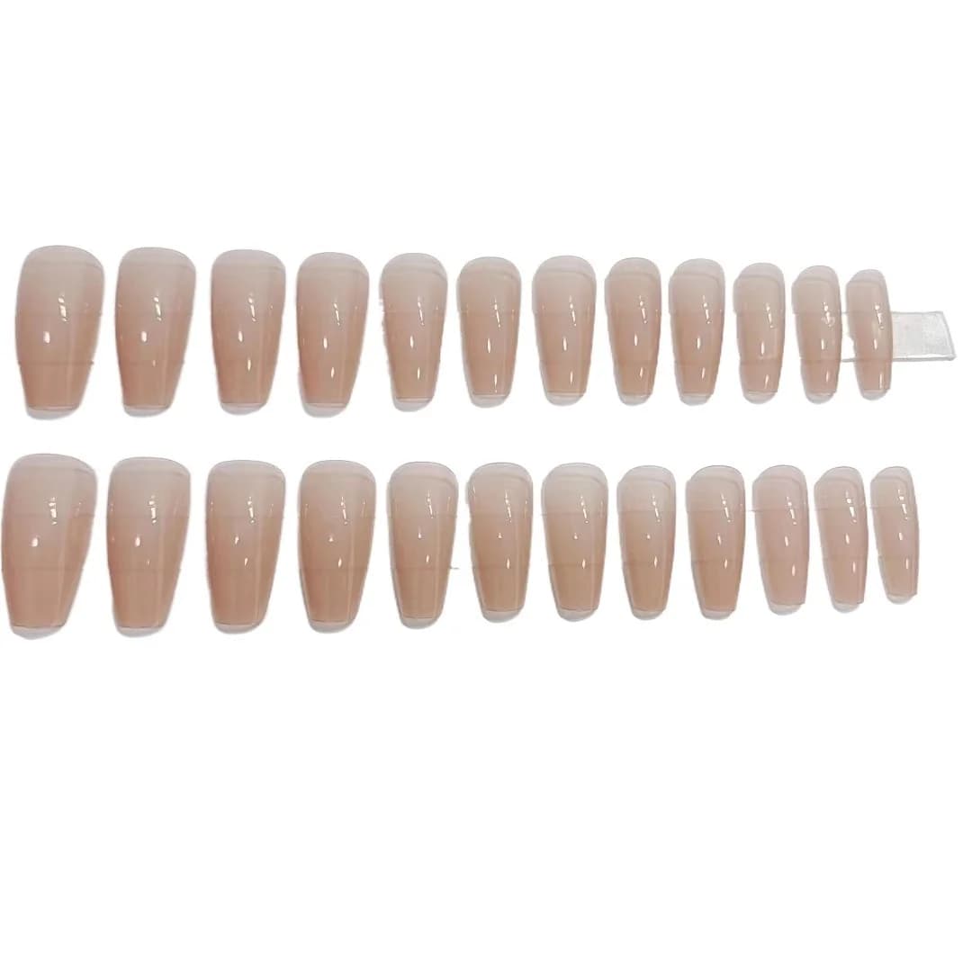 Unghie Finte Lunghe a Barella Nude Trasparenti Effetto Jelly